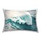 Large Breaking Wave Decorative Printed Throw Pillow Design by Nataly White, 14 x 7 x 20